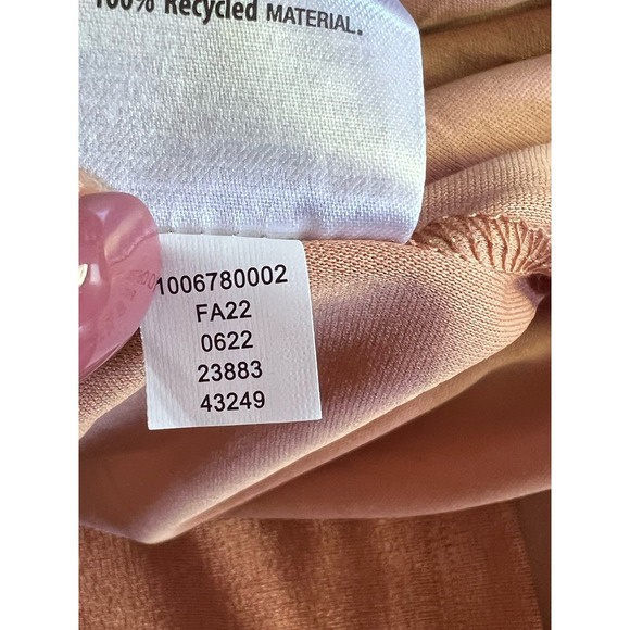 And Now This Salmon colored belted front tie button down shift shirt lined dress - Picture 10 of 10